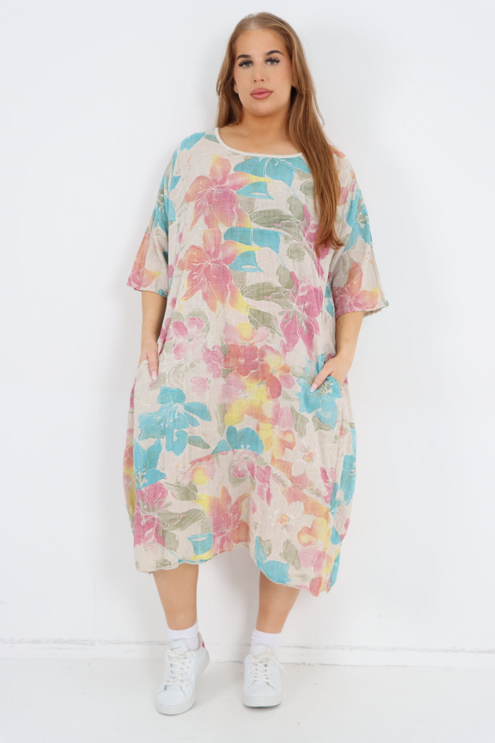 lagenlook maxi dress Wholesale Floral Cocoon Dress