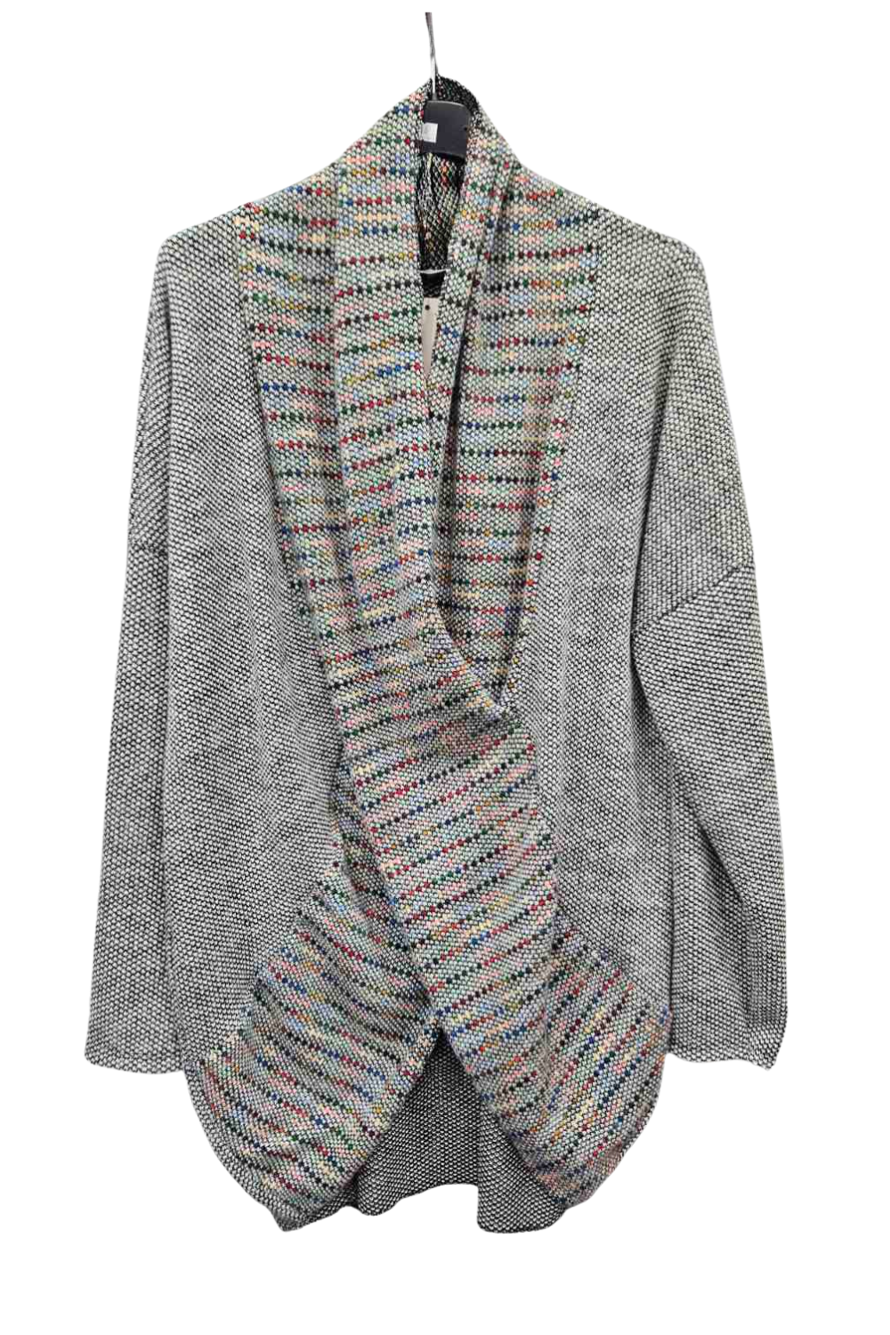Italian Multicoloured Wrap Over Knitted Top for Ladies