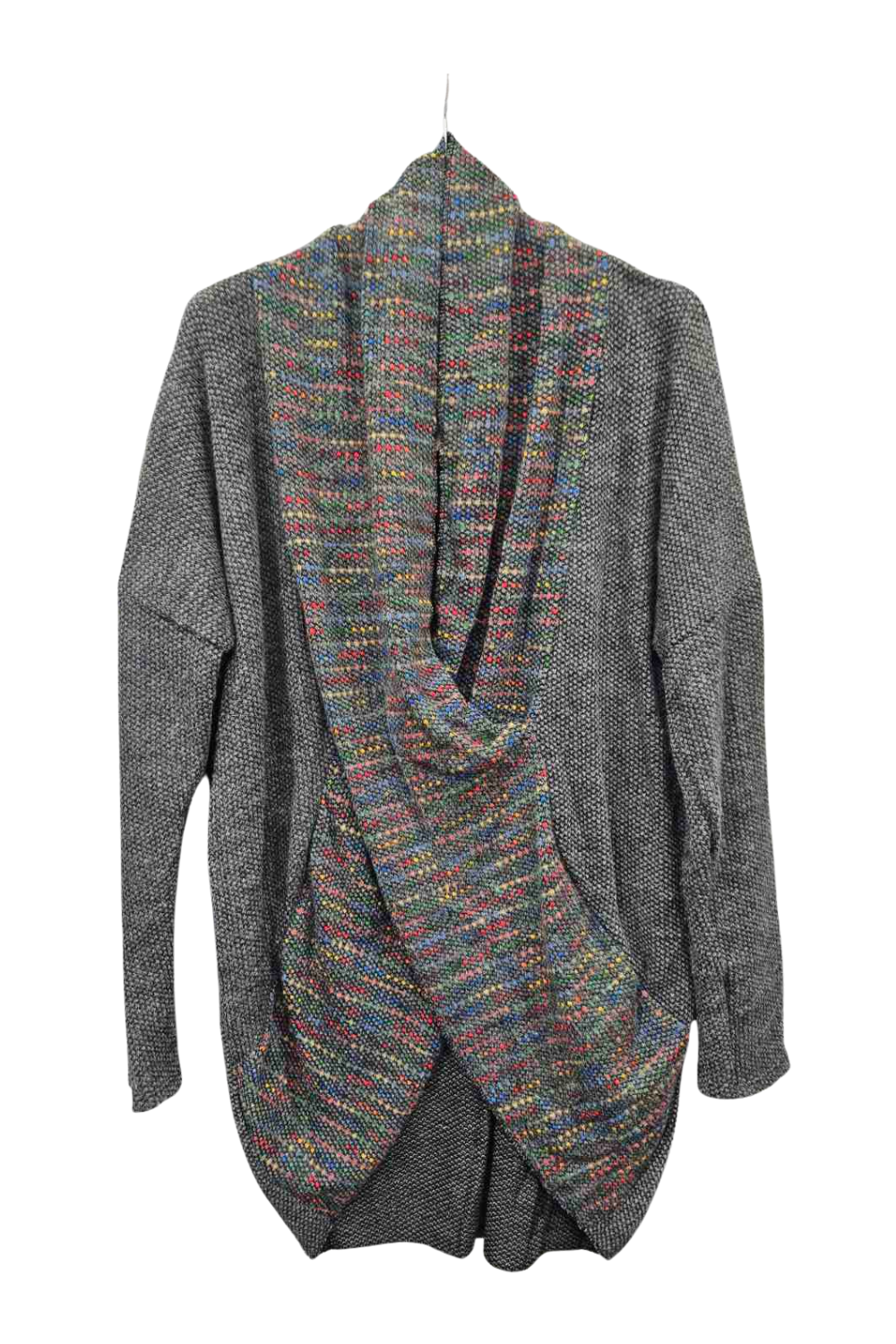 Italian Multicoloured Wrap Over Knitted Top for Ladies