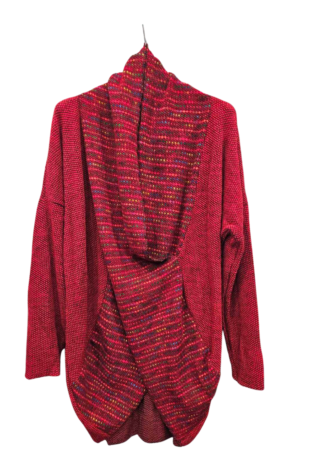 Italian Multicoloured Wrap Over Knitted Top for Ladies