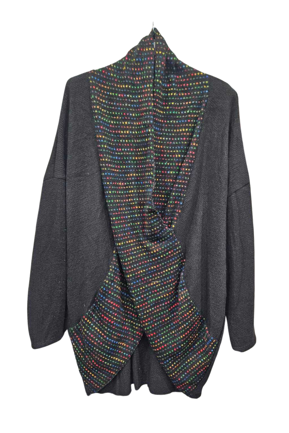 Italian Multicoloured Wrap Over Knitted Top for Ladies