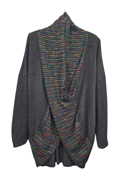 Italian Multicoloured Wrap Over Knitted Top for Ladies