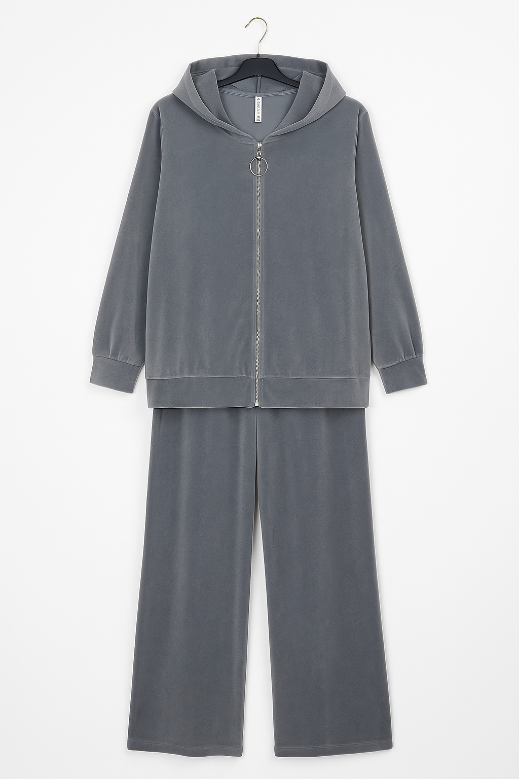 Italian Velour Hooded Loungewear Co Ord Set