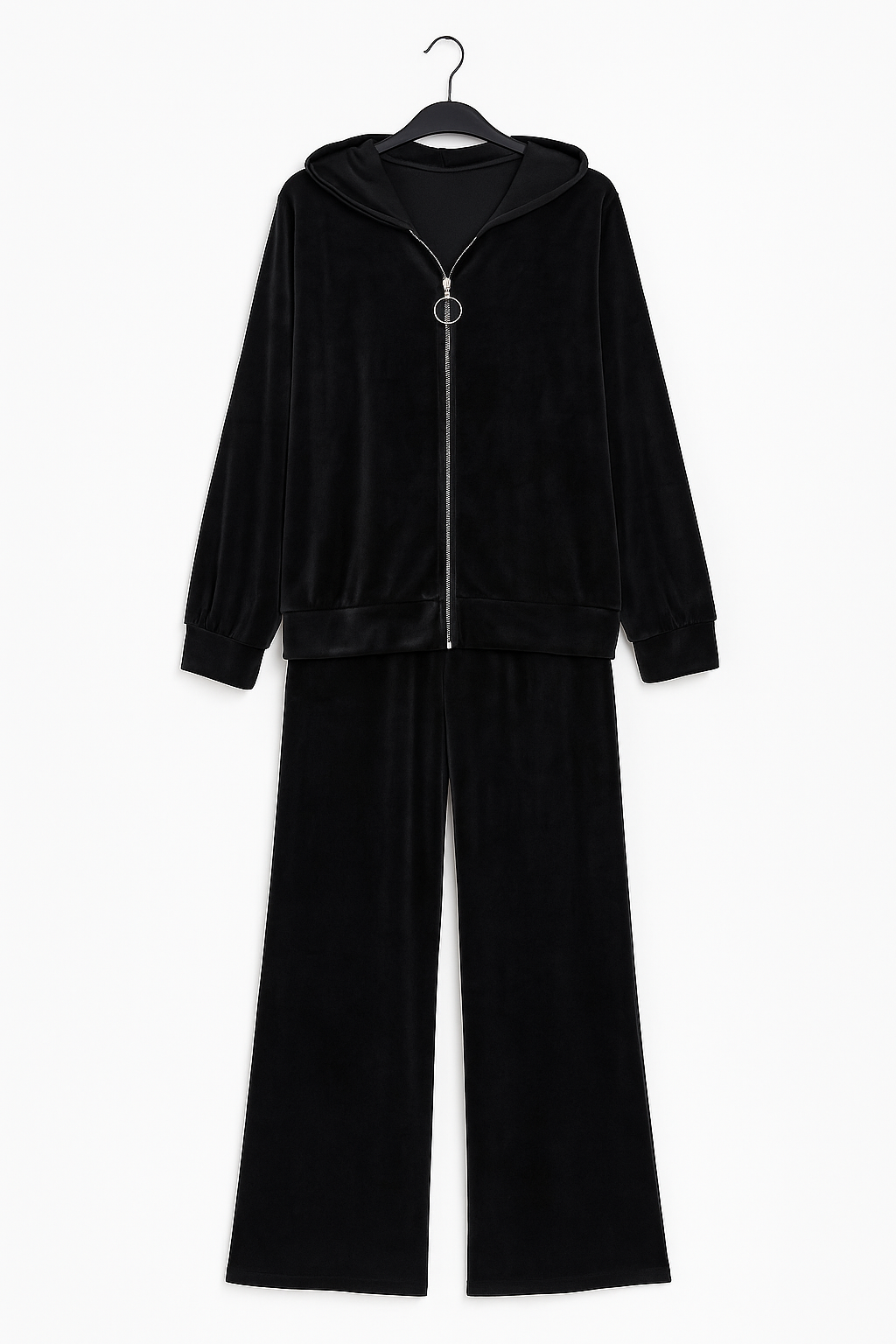 Italian Velour Hooded Loungewear Co Ord Set