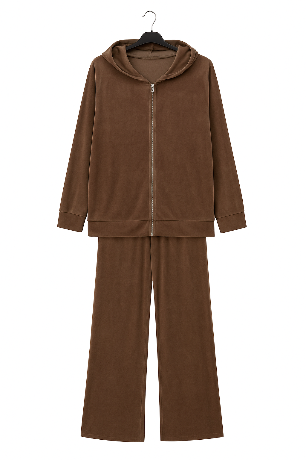 Italian Velour Hooded Loungewear Co Ord Set