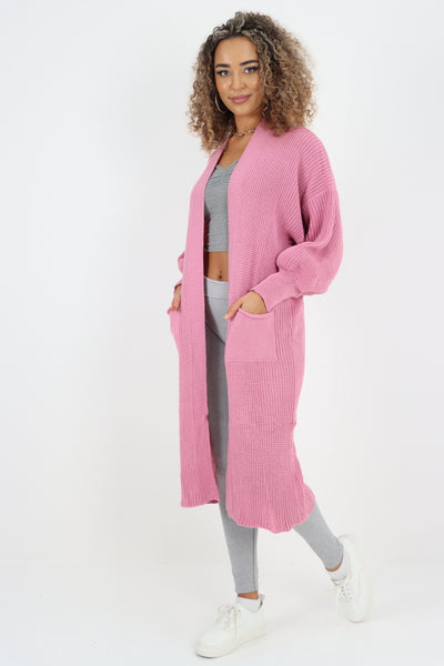 Oversized Knitted Open Front Cardigan