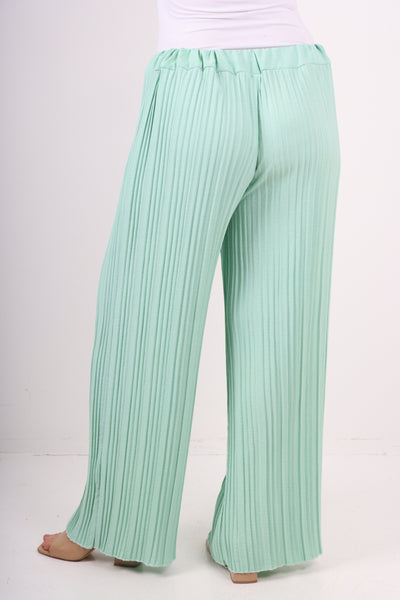Italian Pleated Elasticated Waist Trousers