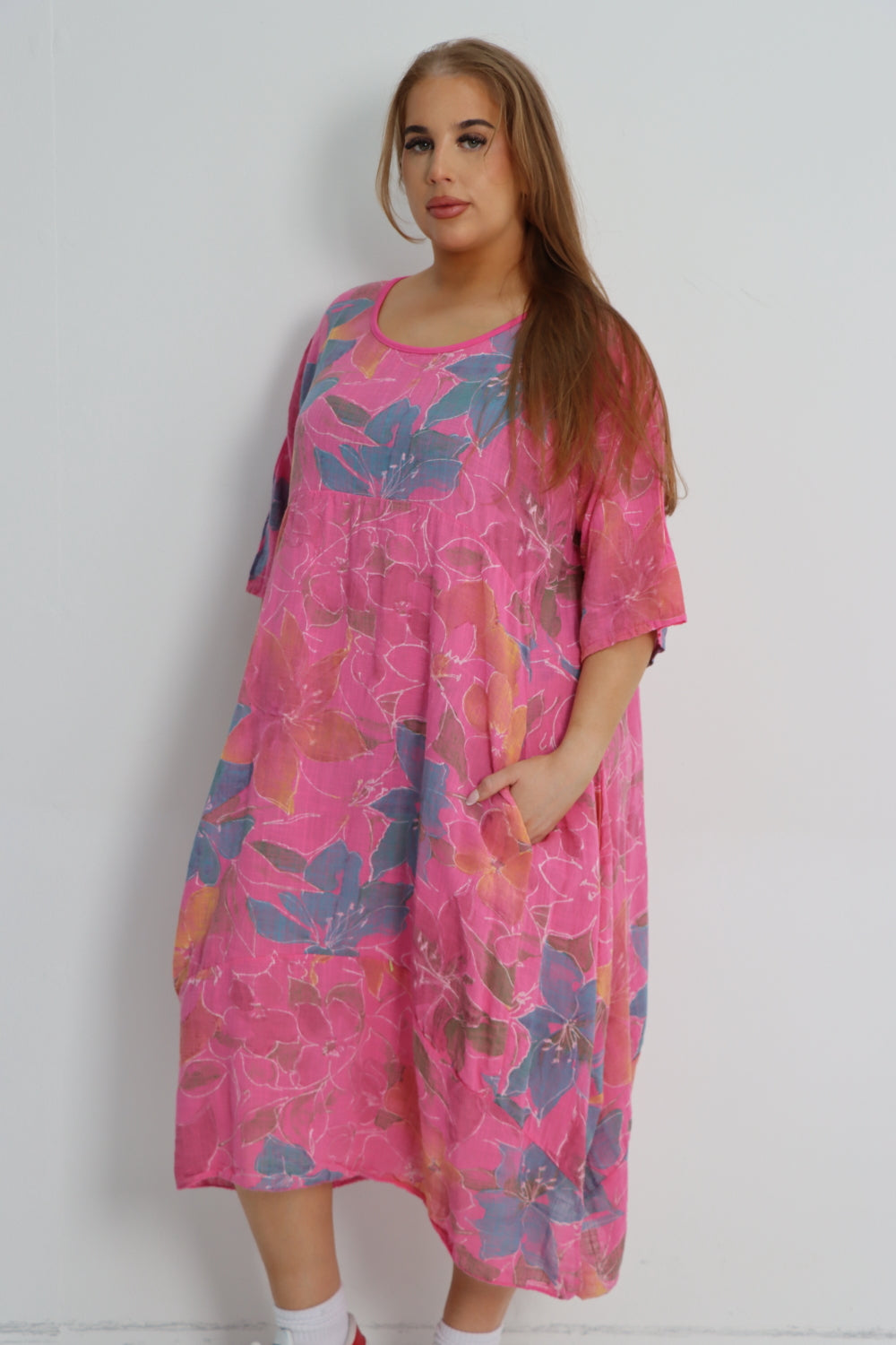 lagenlook maxi dress Wholesale Floral Cocoon Dress