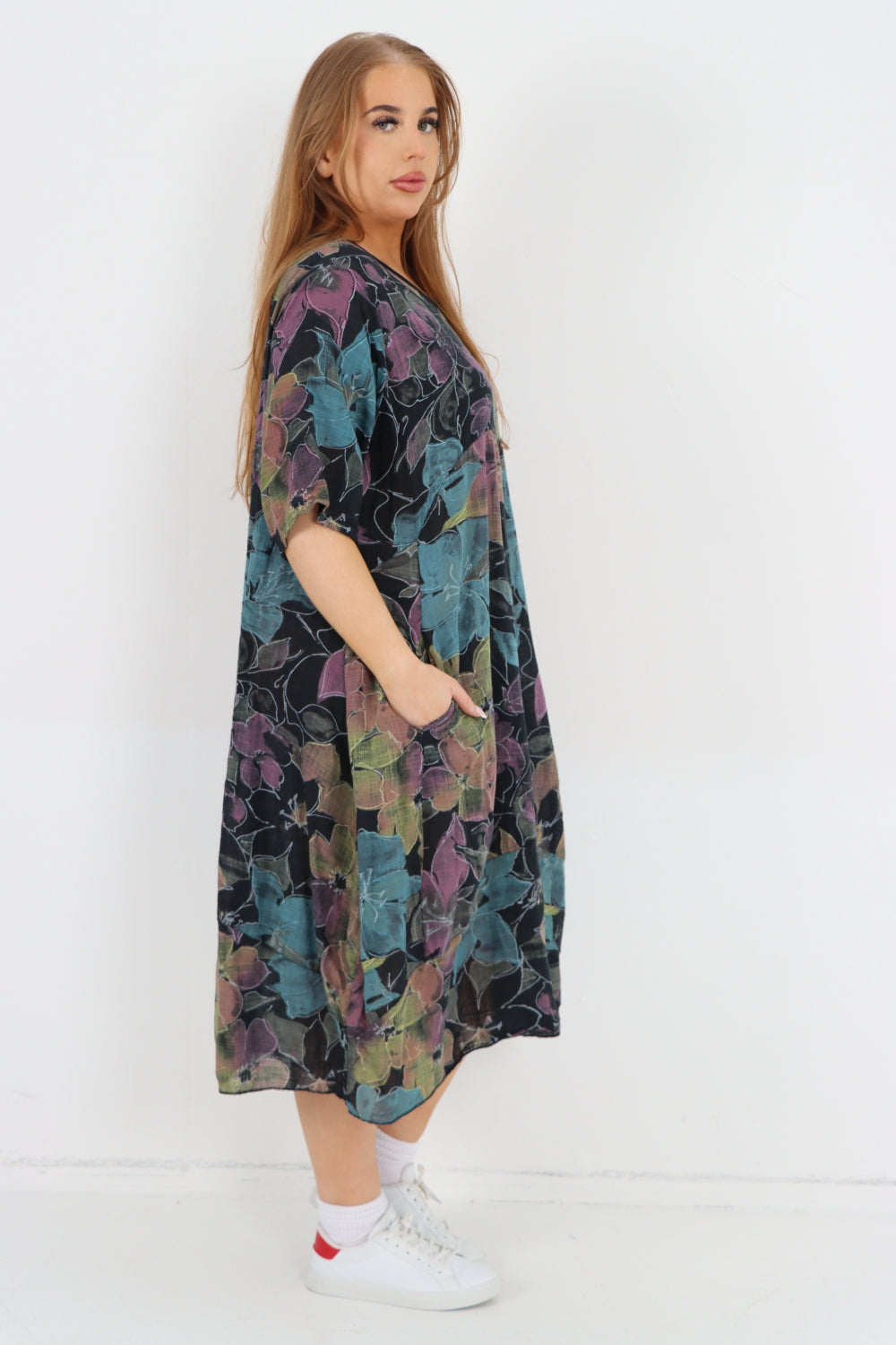 Wholesale Floral Cocoon Dress