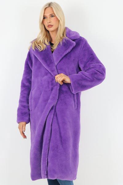 Italian Oversized Faux Fur Long Warm Teddy Coat