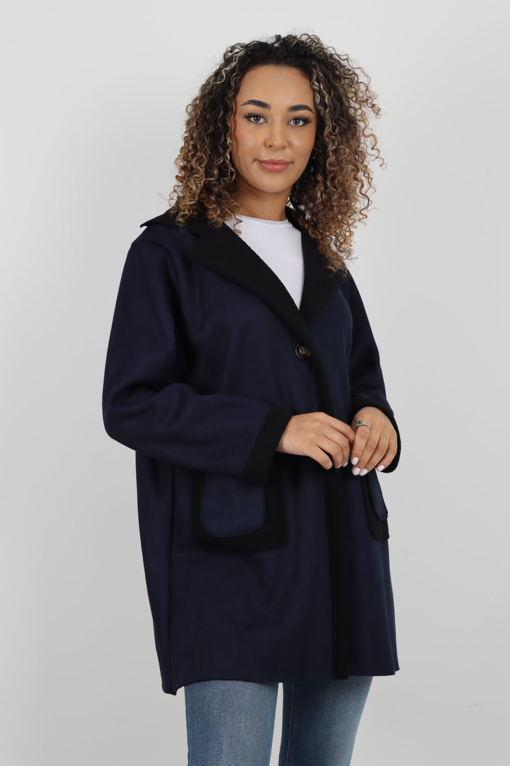 Italian Fleece Lined Long Sleeve Blazer