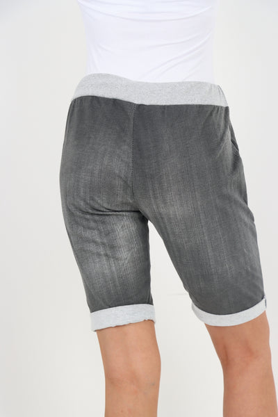 Italian Printed Joggers Shorts