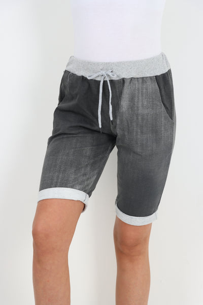 Italian Printed Joggers Shorts