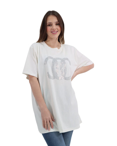 Italian Diamante CC Print T-Shirt