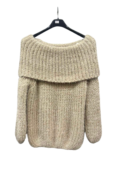 Italian Bardot Long Sleeve Jumper lmoc