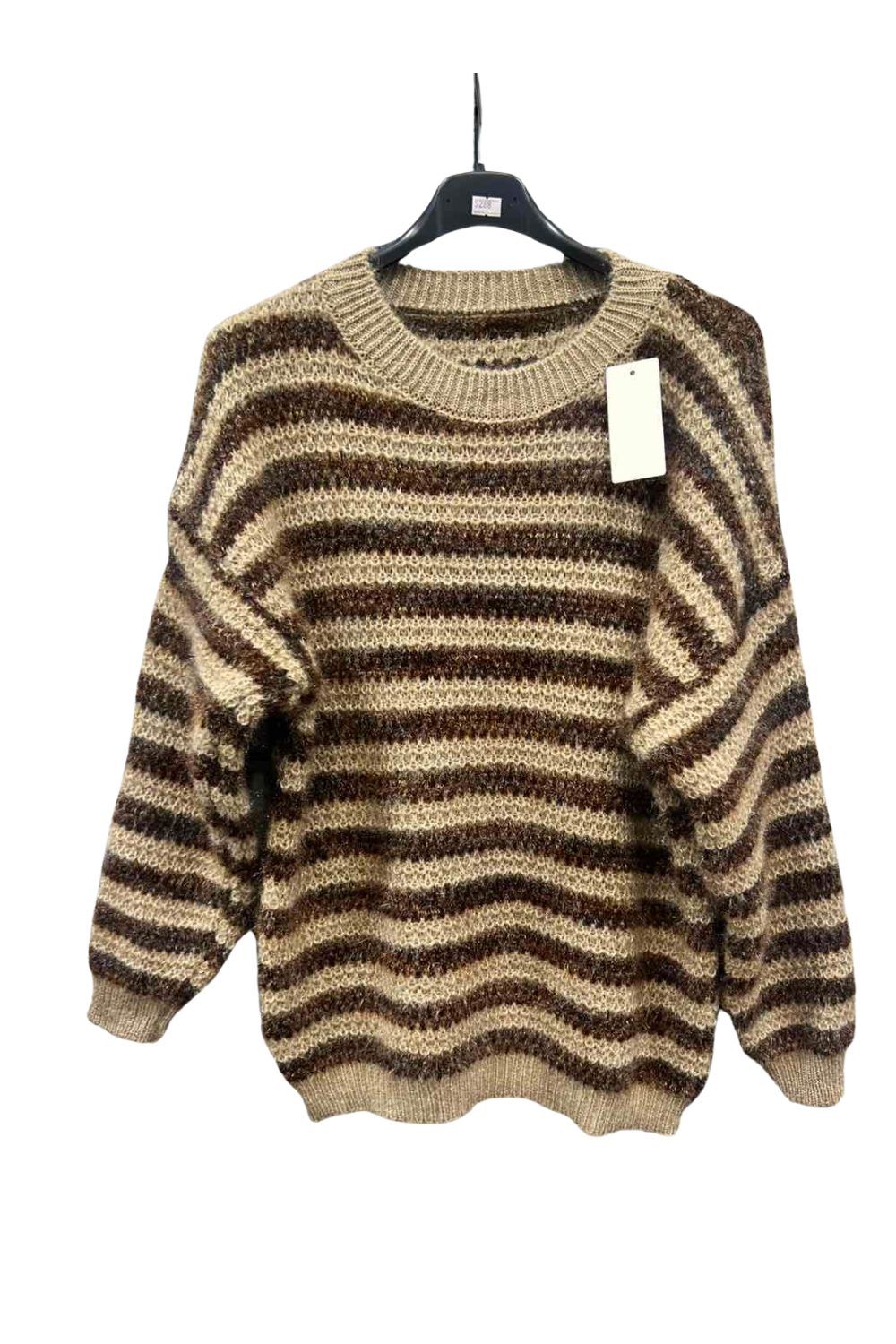 Italian Stripe Round Neck Jumper Top3