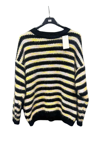 Italian Stripe Round Neck Jumper Top