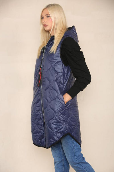 Quilted Padded Puffer Hooded Gilet