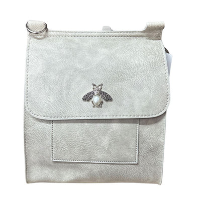 Women Crossbody Shoulder Handbag with Front Flap and Adjustable Strap