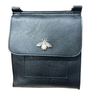 Women Crossbody Shoulder Handbag with Front Flap and Adjustable Strap