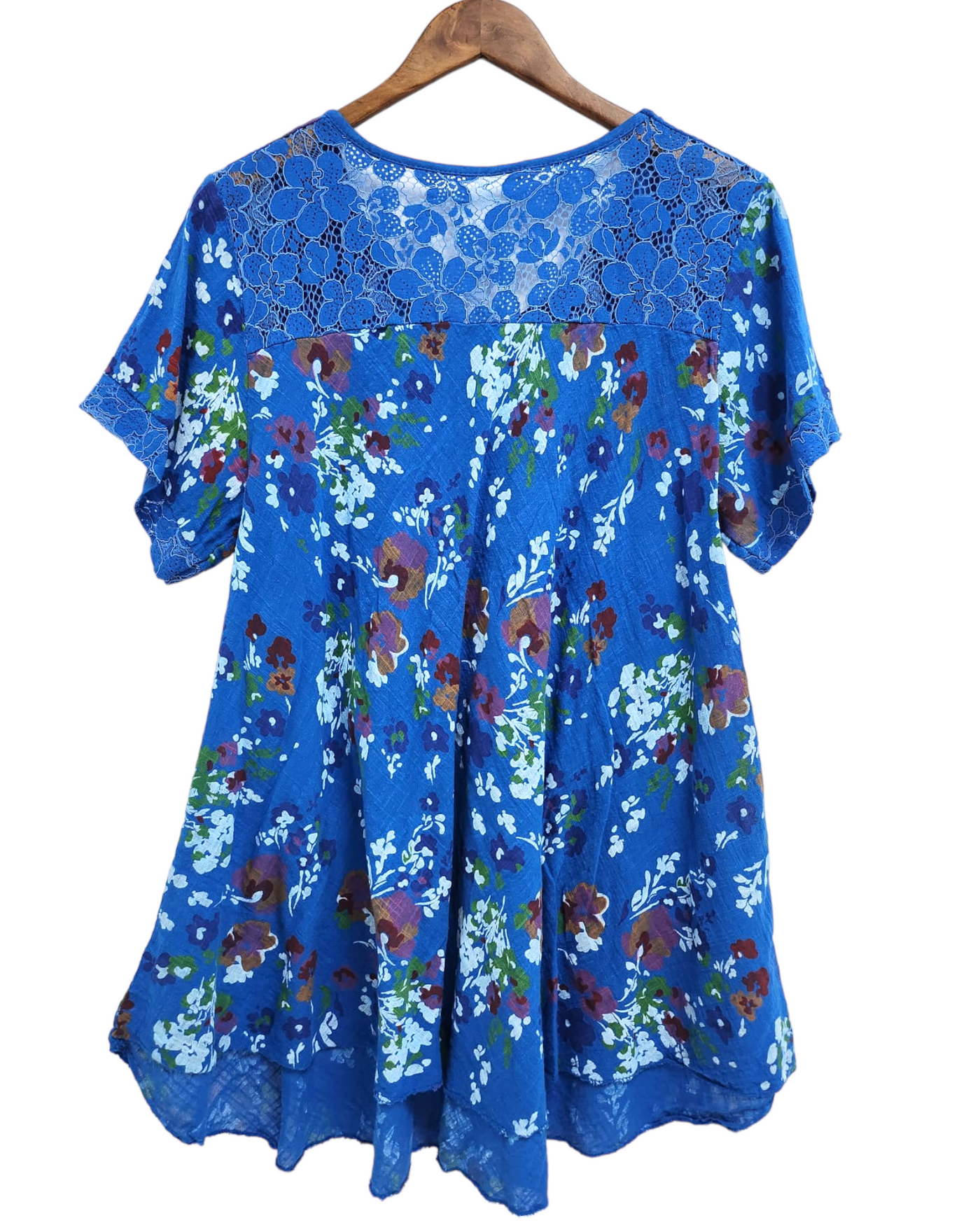 Italian Ditsy Floral Print Cotton Top
