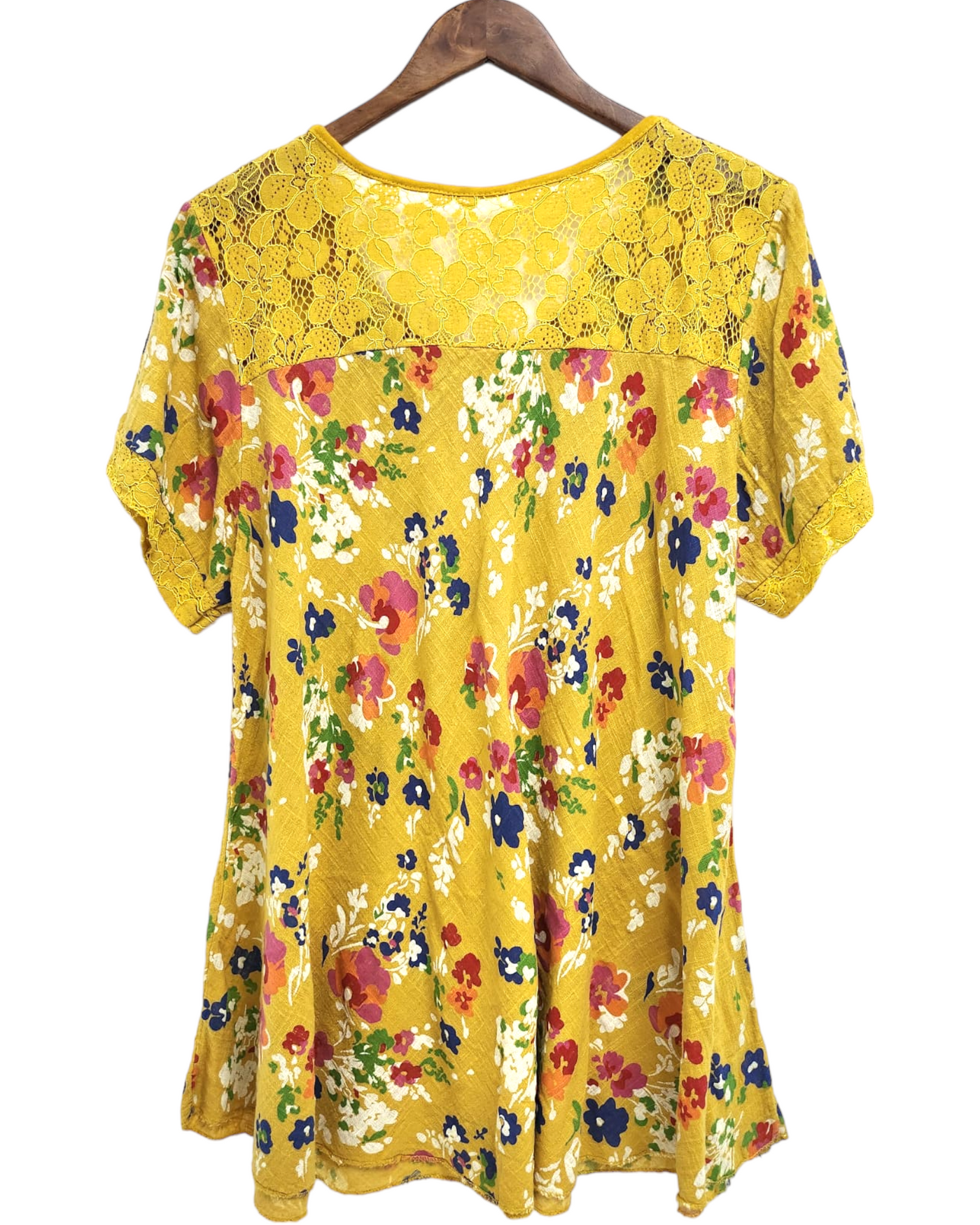 Italian Ditsy Floral Print Cotton Top