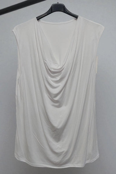 Cowl Neck Sleeveless Basic Vest Top