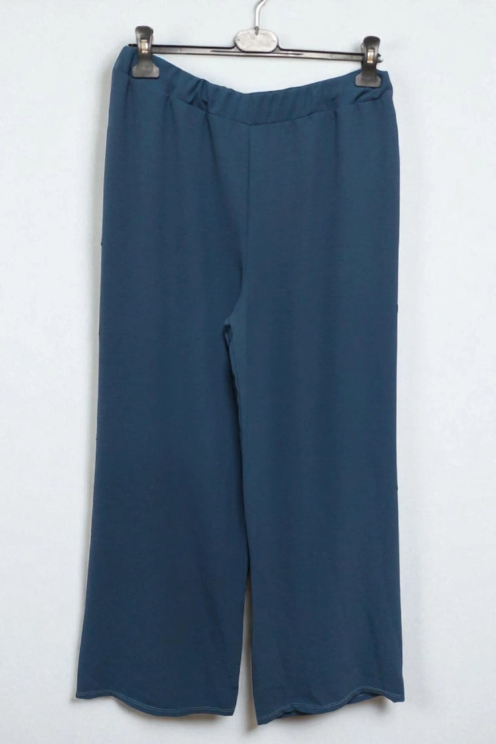 Plain Basic Palazzo Women's Trousers