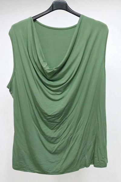 Cowl Neck Sleeveless Basic Vest Top