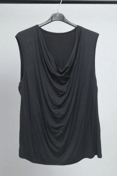 Cowl Neck Sleeveless Basic Vest Top