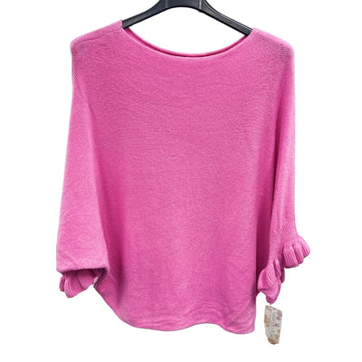 Italian Soft Knit 3/4 Frill Sleeve Jumper Top