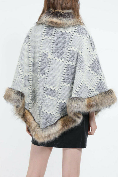 Made In Italy Wool Mix Poncho Cape | Miss Bold