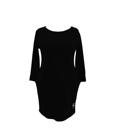 Italian Plain Cotton Tunic Mini Dress | Miss Bold