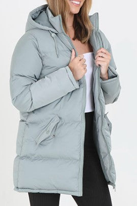 Oversized Hooded Padded Puffer Jacket