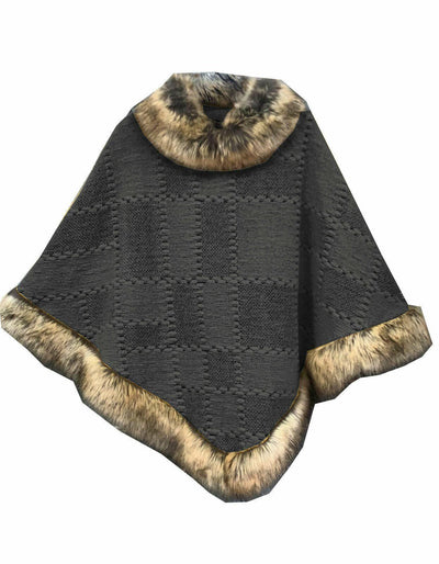 Made In Italy Wool Mix Poncho Cape | Miss Bold